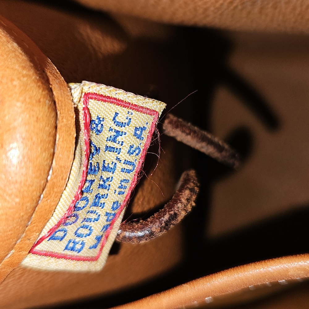 Dooney & Bourke Black and Tan All Weather Leather Vintage Satchel - Picture 5 of 8